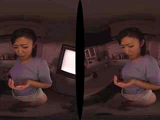 Japanese milf kitchen: Doggy, Big Ass  Asian VR Porn