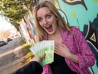 Aussie Blonde Takes a Deep Pounding For Quick Cash