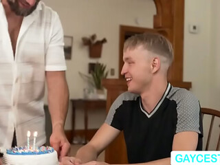 Banging my stepsons tight ass on his birthday