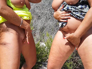 Lesbians Fumbling in the Dunes