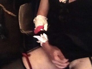 Black and pink. Panties are so fun to play in