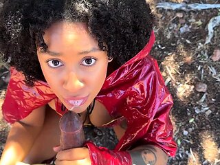 Ebony Red Riding Hood Creampied By Big Bad BBC