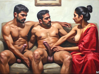 Desi hot foursome wife sharing with my cousin brother, desi wife enjoying foursome sex
