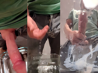 My Big Cock Produced a Big Cumshot and My Spermie Friends Got to Go Swimming Today Searching for Something to Fertilize