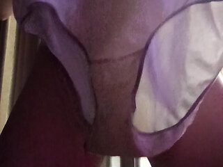 in white dirty panties