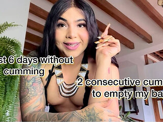 Almost 6 Days Without Cumming, 2 Consecutive Cumshots to Empty My Balls, My Cock Was Swollen.
