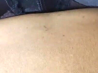 Hood Bitch with a Big Booty on Bed