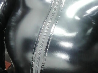 Mask Gas latex catsuite