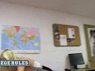 Jamie Valentine's round tits video by College Rules