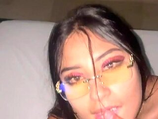 Latina beauty ignites wild passion in steamy hotel encounter