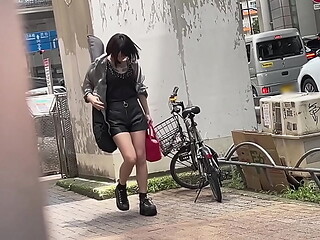 Japanese Skinny Tatto Guitarist with Fender