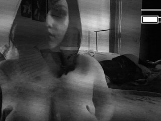 Amateur blonde with big boobs masturbates cam