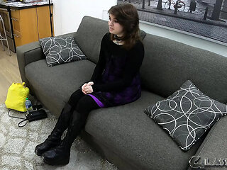 Femboy Dee Bators Gets Her Tight Pussy Filled With Hard Cocks