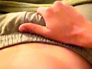 Watch me get hard in my bed