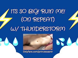 ITS SO BIG! RUIN ME! (Thunderstorm ASMR)