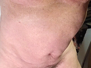 The dildo enhances the pleasure of masturbating