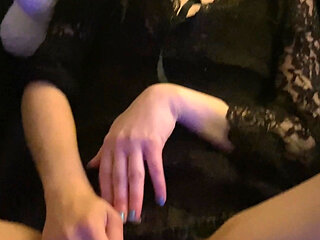 Korean teen moaning playing with Dildo
