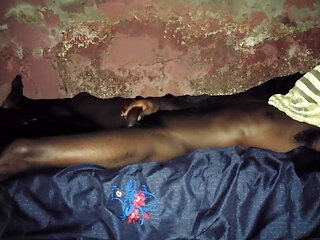 Alone grinding my bed girlfriend at night