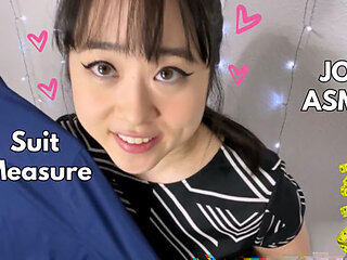 Got Measured for a Suit & Cum on her Ass -ASMR JOI