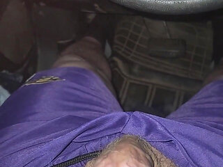 Using Pink Panties to Jerk off in My Car.