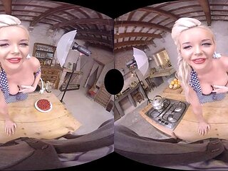 Rachele Richey Kitchen: Big Tits, Blowjob  Blonde VR Porn