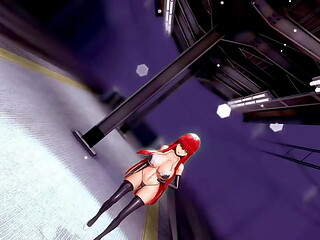 Code Geass C.C. Hentai Undress Dancing Lupin Big Boobs Mmd 3D Redhead (CLIP)