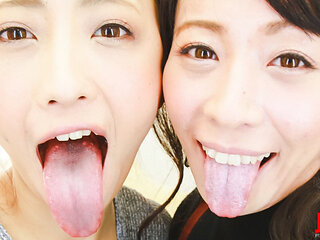 Intimate Moments: Join Hana & Yuri's Sensual French Kiss!