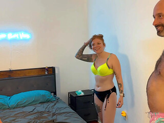 Two Redheads in Bed with Bikini Nicole & Miley Coxxx Threesome