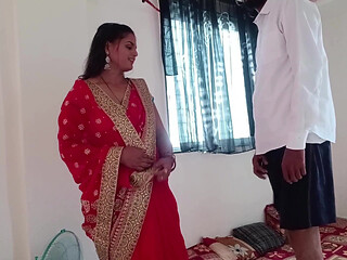 The electrical shop owner came to Riya Bhabhi's house to put a bulb when Riya Bhabhi grabbed his penis and started sucking it and did it