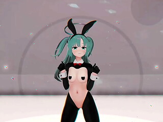 Blue Archive Yuuka Hentai Undress Dance Teddy Bear Playboy Girl Mmd 3D Clear Blue Hair (CLIP)