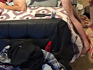 Hubby caged,  pegged, released
