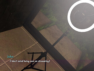 Busty Babe with Glasses Getting Fucked While Streaming