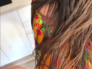 Rough Creampie Fuck - Submissive Teen Fucked in Her Kitchen Yoya Grey