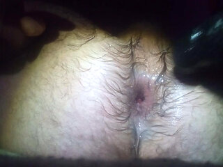 I stretch my hole with a vibrator, I go in and out and it's very pleasant and very exciting