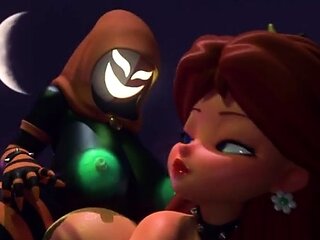 Princess Daisy gets railed by a ghost multiple times