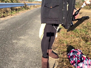 Self-training No. 47: Daily Morning Walk with Tack's Pussy on Display