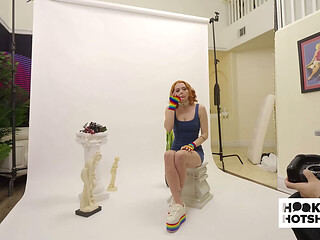 BTS - Riley Jean Gets Ready In A Colorful Backstage Try-On!