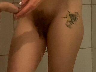 MILF Striped and Fucked in the Shower