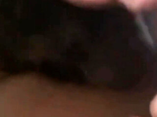 Stroking Sucking His Big Black Cock Making Him Moan and Groan