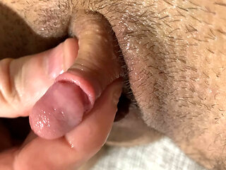 Ftm masturbating his dick