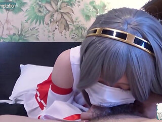 Raw Creampie Reward for Deep Blowjob Hard Piston Hits Deep Climax