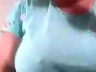 Hot And Juicy Big Boobs Girl Licks Her Juicy Pussy