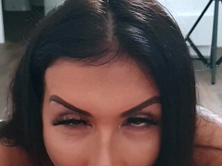 Hot Brunette Girlfriend POV Blowjob
