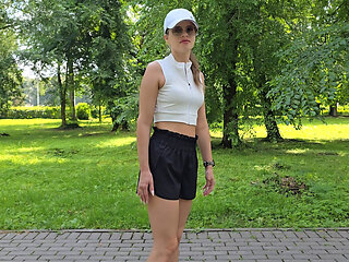 I helped a beautiful girl to cure her leg with a super medicine.