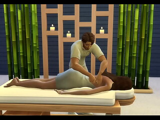 Masseuse Fucks Hot Girl SIMS SEX (Nessastarxxx)