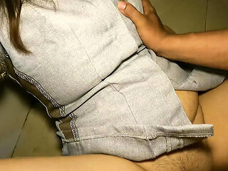 Pinay Teacher Fucks Before Bed - Tight Pussy Doggy Style & Missionary with Aunt