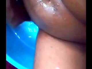 She pee as I fuck her ass hard