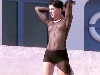 Barbara-nux Hot Young Brunette Barbara Nux Removing Clothes