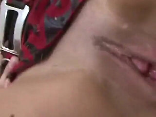 Amelie uses anal toys and then in an interracial threesome double penetration fuck