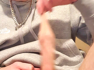 Young lad huge cock close up